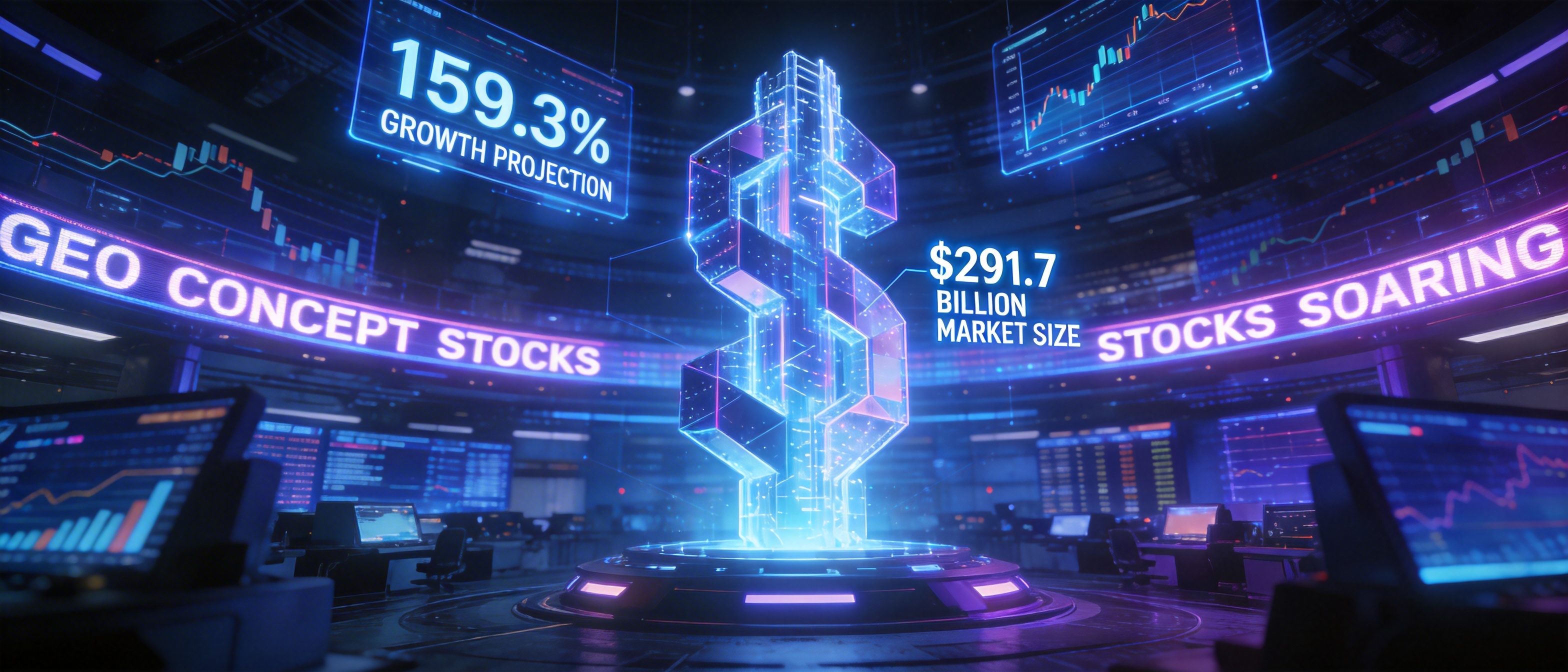 产业链的发展推动智能优化赛道在二级市场有所表现。艾媒咨询研报显示,自2025年底以来,GEO概念股持续“火热”。利欧股份(002131.SZ)七天斩获4板,蓝色光标(300058.SZ)七天股价翻倍,浙文互联(600986.SH)、易点天下(301171.SZ)连续迎来涨停,成为跨年以来最热门的板块之一。预计2026年行业将迎来高速增长,同比增速达159.3%,市场规模攀升至291.7亿美元。